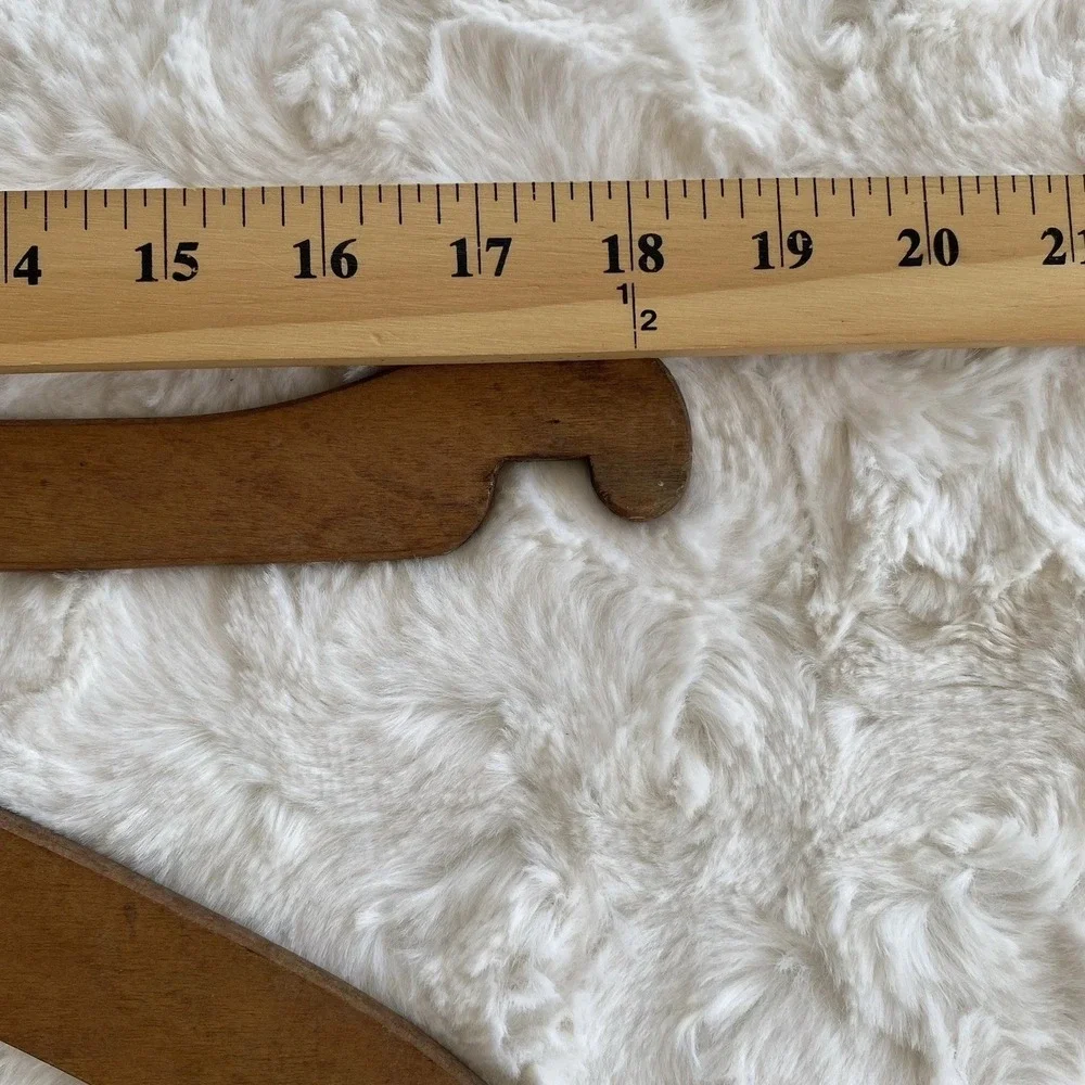 Vintage Antique Steamer Trunk Wardrobe Wooden Hangers lot Of 5